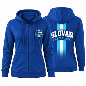 Dámska modrá mikina Slovan Bratislava