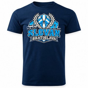 Modré tričko Slovan vavrín