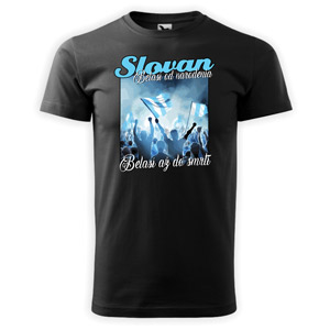 Slovan black t-shirt Belasí od Narodenia...