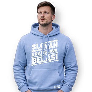 Sky blue hoodie Slovan Bratislava