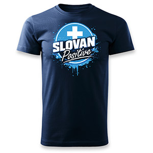 T-shirt  Slovan Positive blue