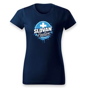 T-shirt  Slovan Positive blue for woman