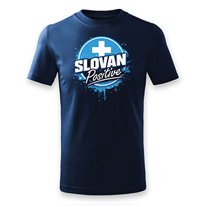 T-shirt  Slovan Positive blue for kids