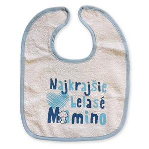 White-light blue Bib Najkrajšie belasé mimino