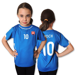 Slovakia blue football jersey 2014/15 for children