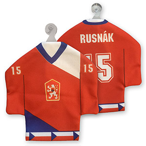 Minidresík SVK hokej ČSSR červený 1986