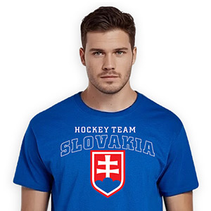 Modré tričko Hockey team Slovakia
