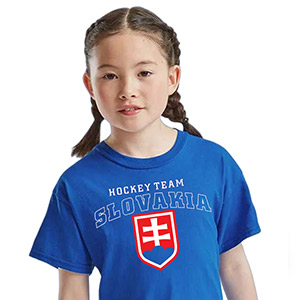 Modré tričko Hockey team Slovakia detské
